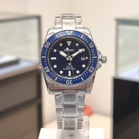 세이코 솔라 남성 메탈시계