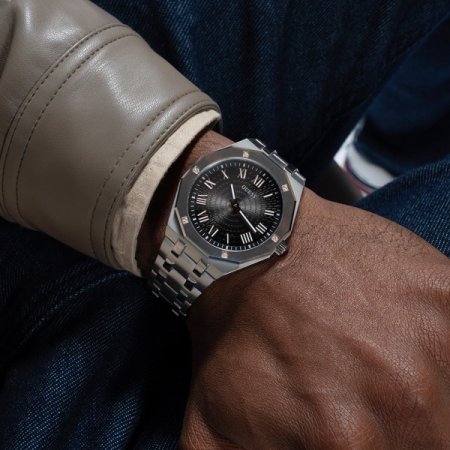 실버 어셋 메탈 남성시계