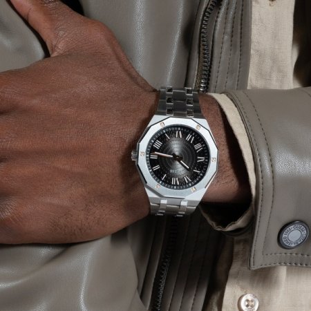 실버 어셋 메탈 남성시계