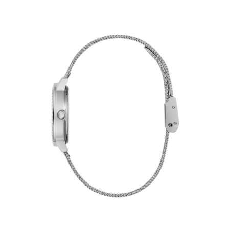 실버 크리스털 멜로디 여성시계