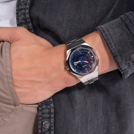 실버 엠페럴 메탈 남성시계