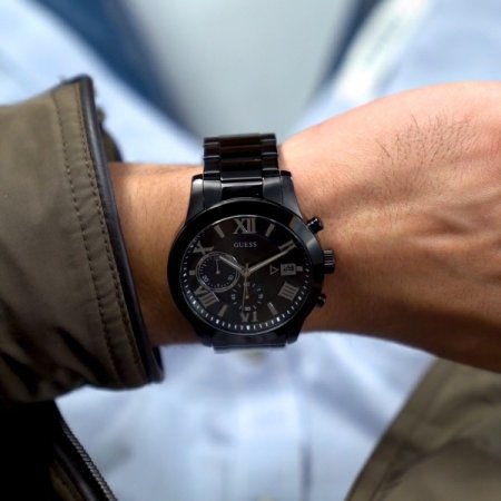 아틀라스 블랙 메탈 남성시계