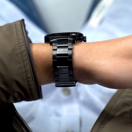 아틀라스 블랙 메탈 남성시계