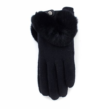 모 컬러 퍼 장갑