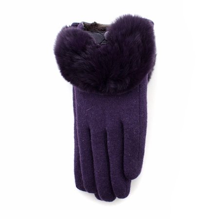 모 컬러 퍼 장갑