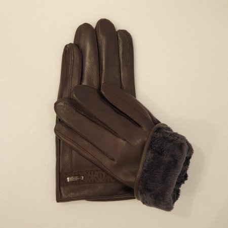 남 손목 불박 패치 가죽 장갑