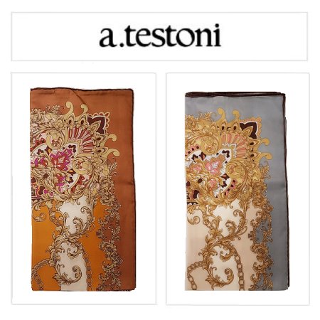 클래식 레인 사각 스카프 2종