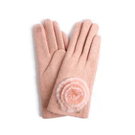 모 W 로즈 방울 퍼 장갑 4종