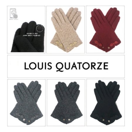 라운드 리본 여 모 장갑 5종