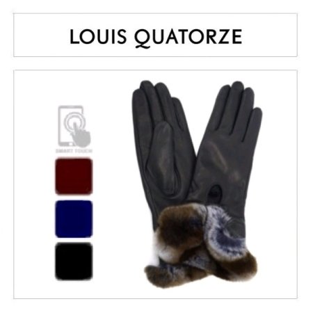 가죽 롱 트임 퍼 여 장갑