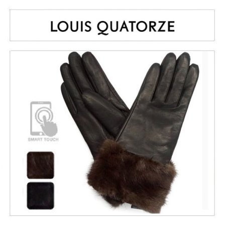 가죽 빅 밍크 여 장갑 2종