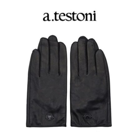 시그니처 마크 남 가죽 장갑 3종