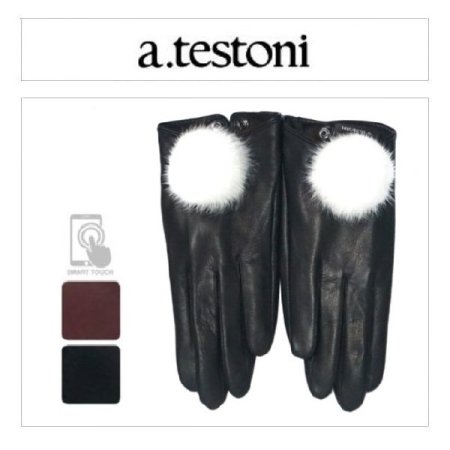 밍크 방울 여 가죽 장갑 2종