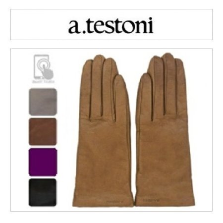 심플 포인트 장식 여 가죽 장갑 4종