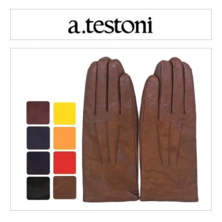 뒷트임 단추 포인트 남 가죽 장갑 8