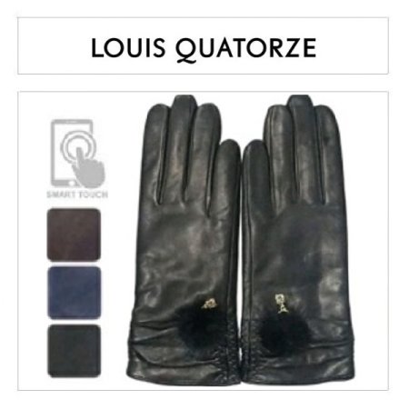 셔링 밍크 방울 롱 여 가죽 장갑 3