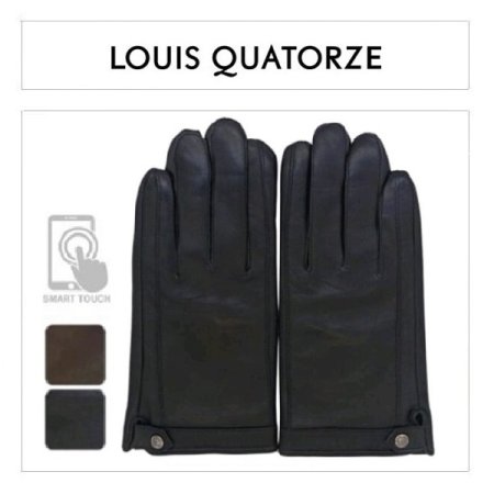 사이드 스냅 똑딱이 남 가죽 장갑 2