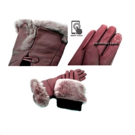 가죽 롱 트임 퍼 여 장갑 3종