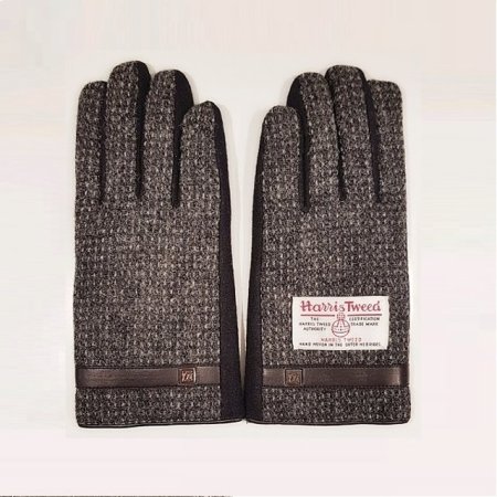 모 N 가죽 띠 로고 남 장갑