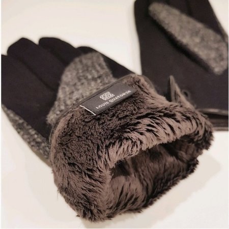 모 N 가죽 띠 로고 남 장갑