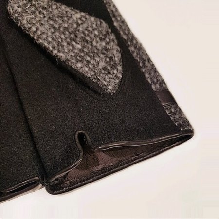 모 N 가죽 띠 로고 남 장갑