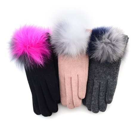 모 W 방울 퍼 여 장갑 3종