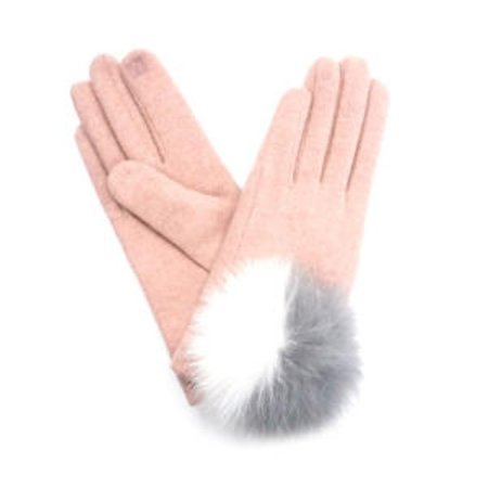 모 W 방울 퍼 여 장갑 3종