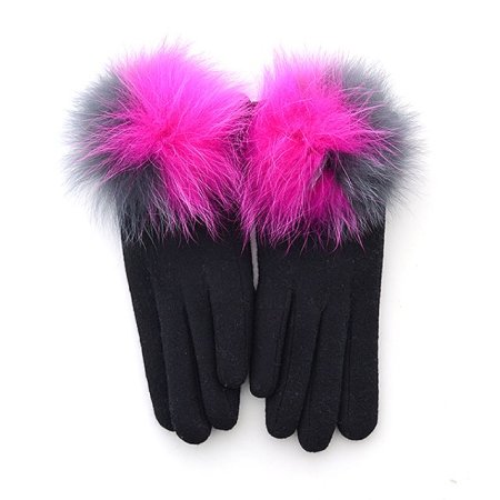 모 W 방울 퍼 여 장갑 3종