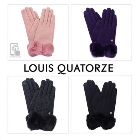 모 W 리본 퍼 여 장갑