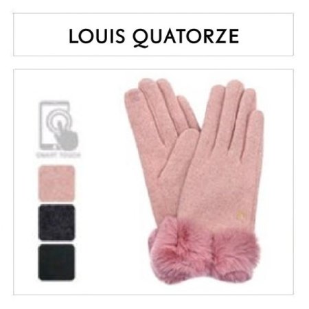 모 W 리본 퍼 여 장갑