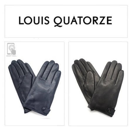 가죽 N 옆 도트 남 장갑