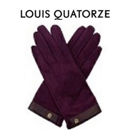 리본 보더 여성 스웨이드 장갑