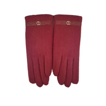 중앙 장식 여 모직장갑 4종