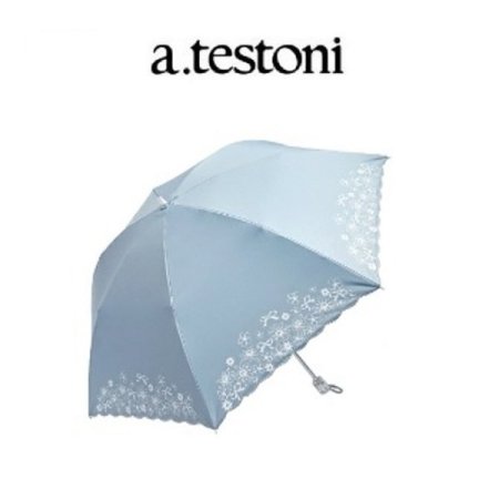 실크 리본 꽃코팅 우양산