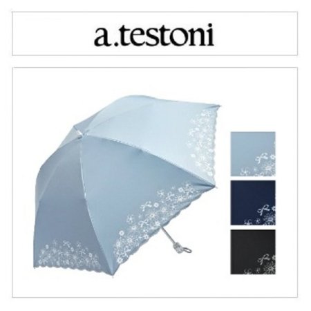 실크 리본 꽃코팅 우양산