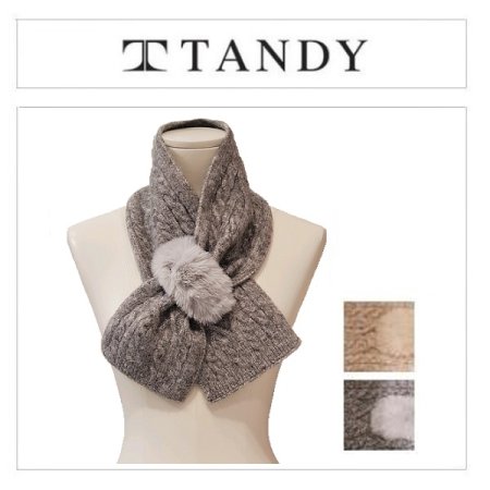 TD페이크 꽈베기 니트 머플러2종