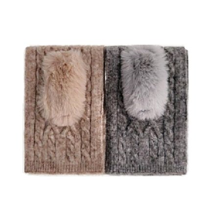 TD페이크 꽈베기 니트 머플러2종