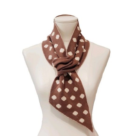 TD도트 끼움 니트 머플러2종