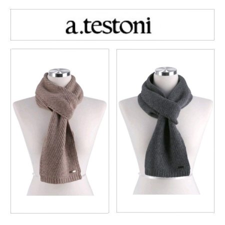 AT끼움 조직니트 캐시미어 머플러2종