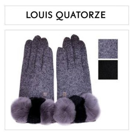 컬러풀 렉스 포인트 여 모직장갑 2종