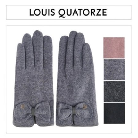 LQ 스페이드 딸랑이 모직 장갑 4종