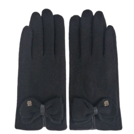 LQ 스페이드 딸랑이 모직 장갑 4종