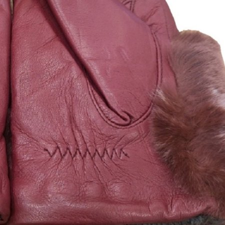 LQ 투톤 손등 퍼 여가죽 장갑 2종