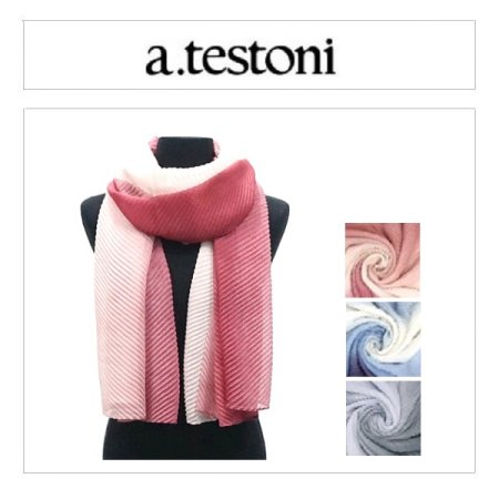 AT컬러 그라데이션 주름스카프 3종