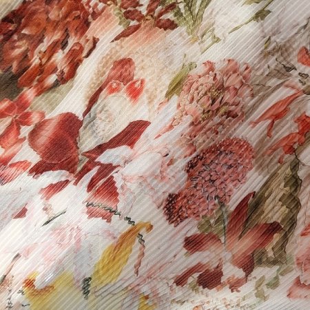 AT 퓨리 플라워 롱주름 스카프 2종