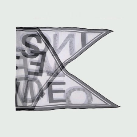 AT로고 마름모 쉬폰 스카프 2종택1