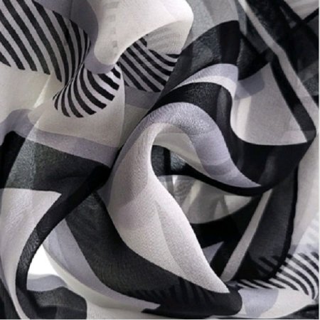 AT로고 마름모 쉬폰 스카프 2종택1