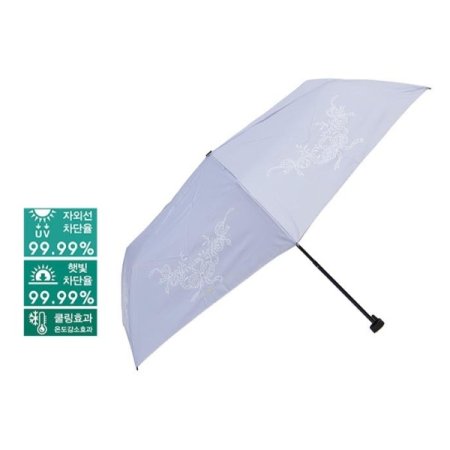 LQ3단슬림 리본자수패턴 우양산2종