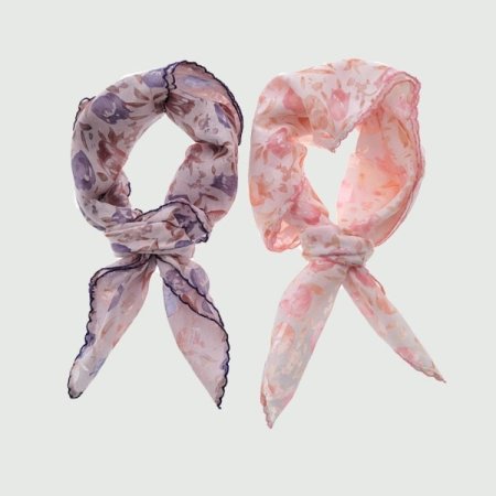 AT 메리 플라워 미니스카프 2종택1