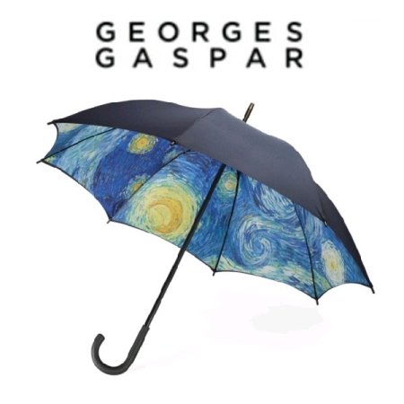조지가스파반고흐이중지별이빛나는밤장우산